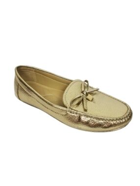 MICHAEL KORS Juliette Loafer Driving Moc Metallic Gold